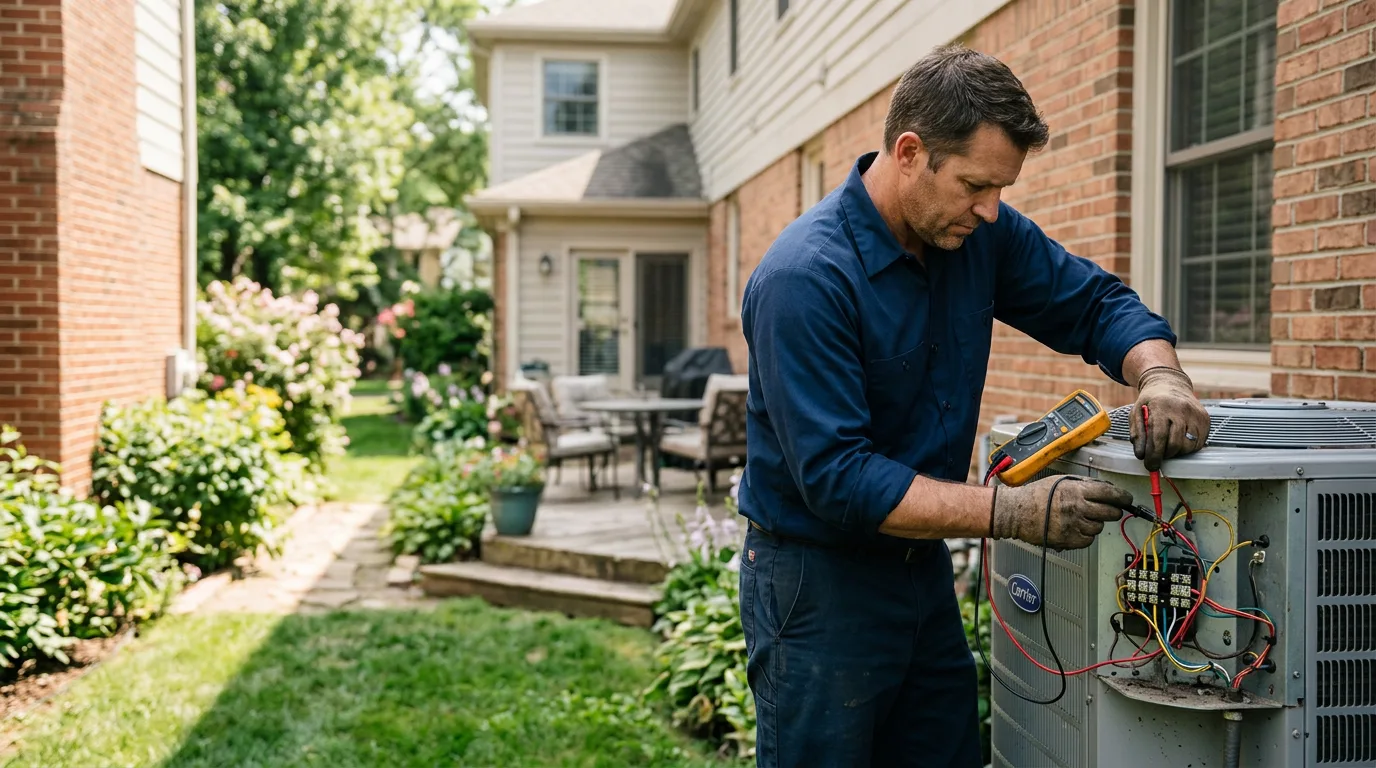HVAC technician working near Collins, MO